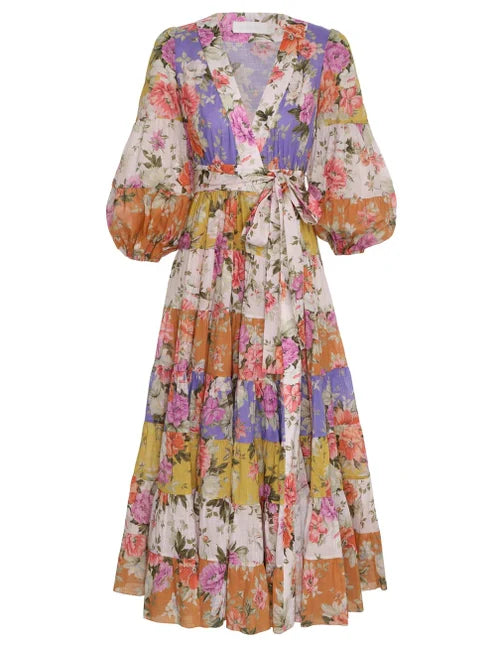 HIRE DRESS - ZIMMERMANN - PATTY WRAP MIDI DRESS