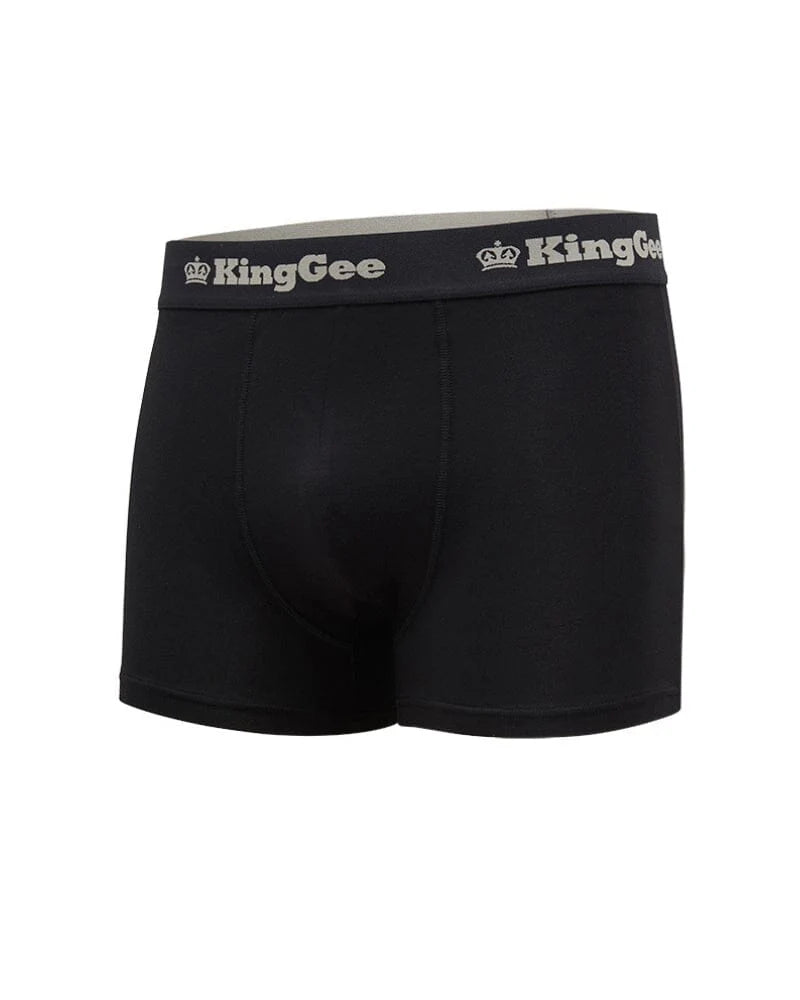 King Gee Bamboo Work Trunk 3 Pack - Black