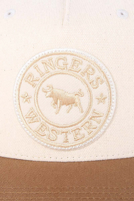 Ringers Western - Signature Bull Trucker Cap - Beige/Clay