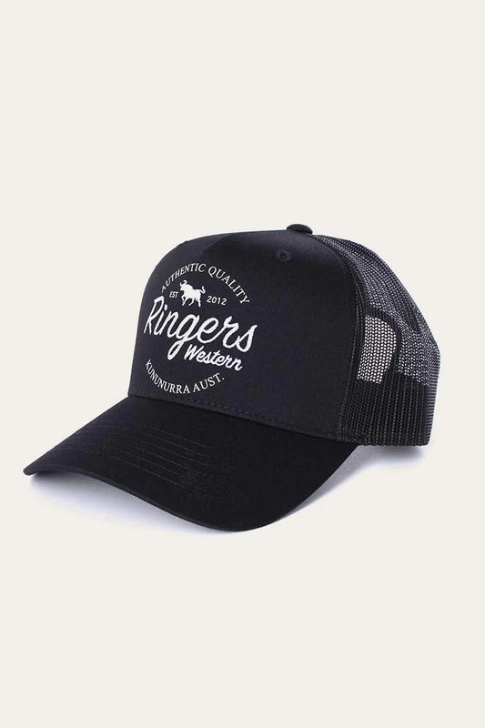 Ringers Western - Boundary Trucker Cap - Jet Black