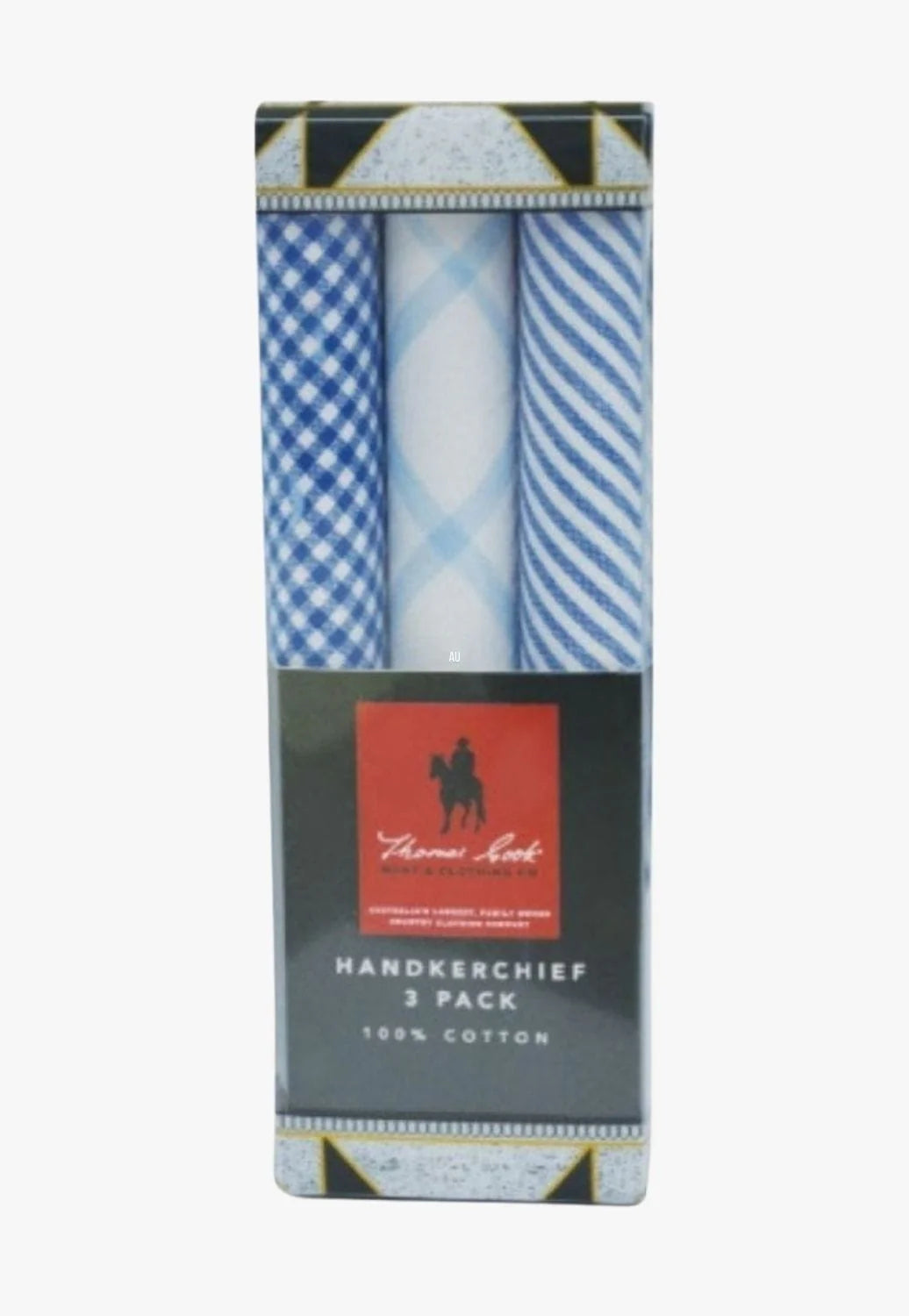 Thomas Cook - Mens Hankerchief - 3pack - Blues