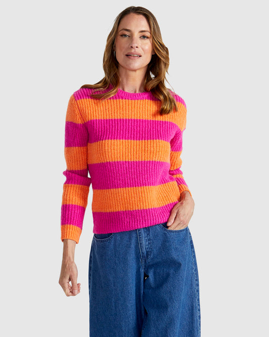 Fate + Becker - Santos Knit - Orange / Pink