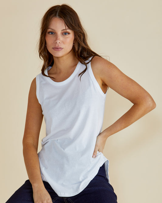 Betty Basics - Keira Tank - White