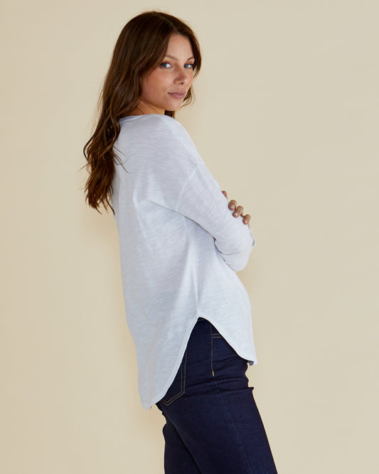 Betty Basics - Jessie Long Sleeve Tee - White