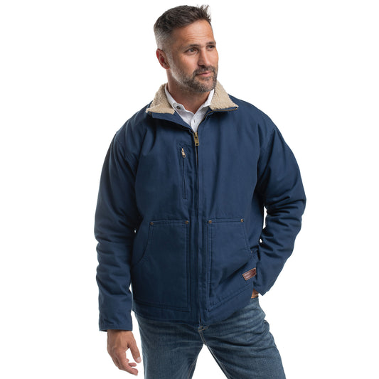 PRE ORDER  - Just Country Diamantina Sherpa Jacket - Navy
