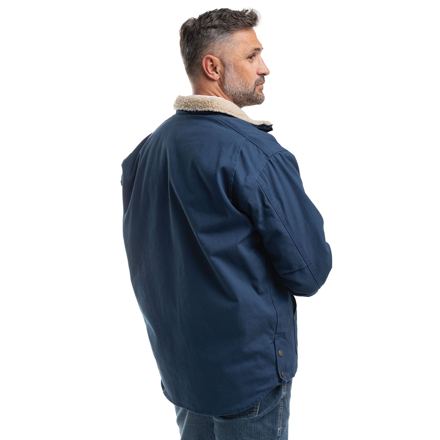 PRE ORDER  - Just Country Diamantina Sherpa Jacket - Navy