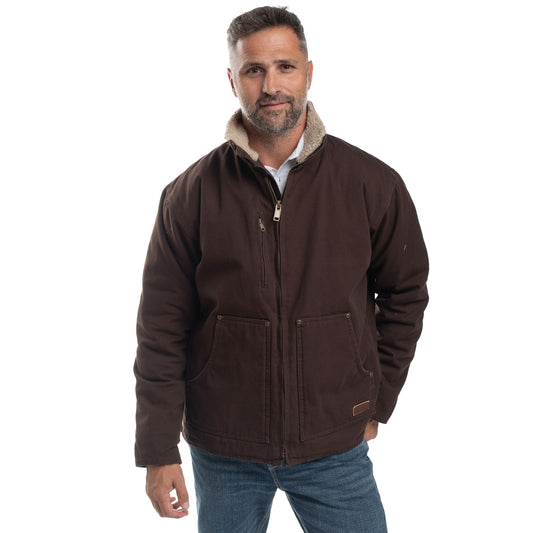 PRE ORDER  - Just Country Diamantina Sherpa Jacket - Chocolate