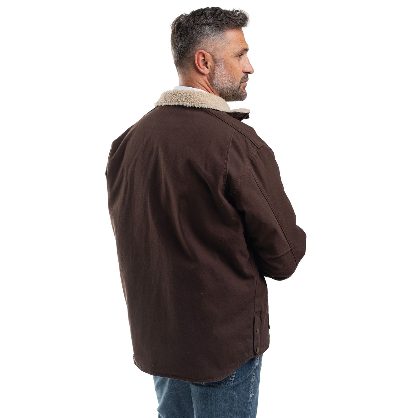 PRE ORDER  - Just Country Diamantina Sherpa Jacket - Chocolate