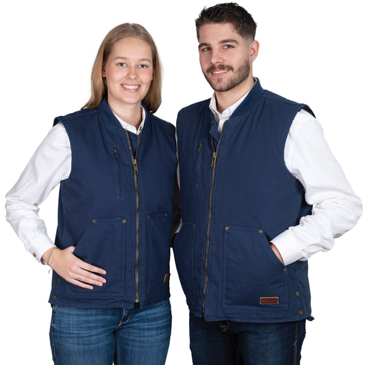 PRE ORDER - Just Country Diamantina Vest - Navy