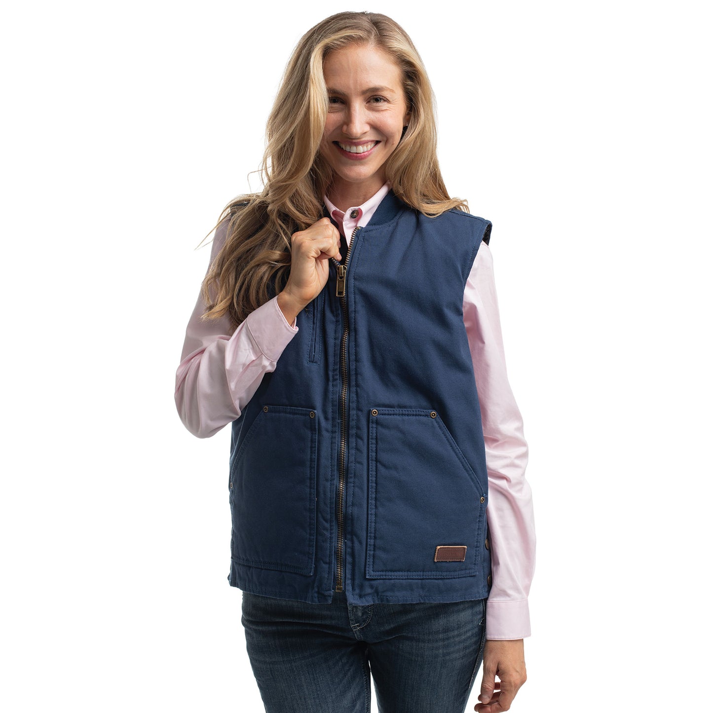 PRE ORDER - Just Country Diamantina Vest - Navy