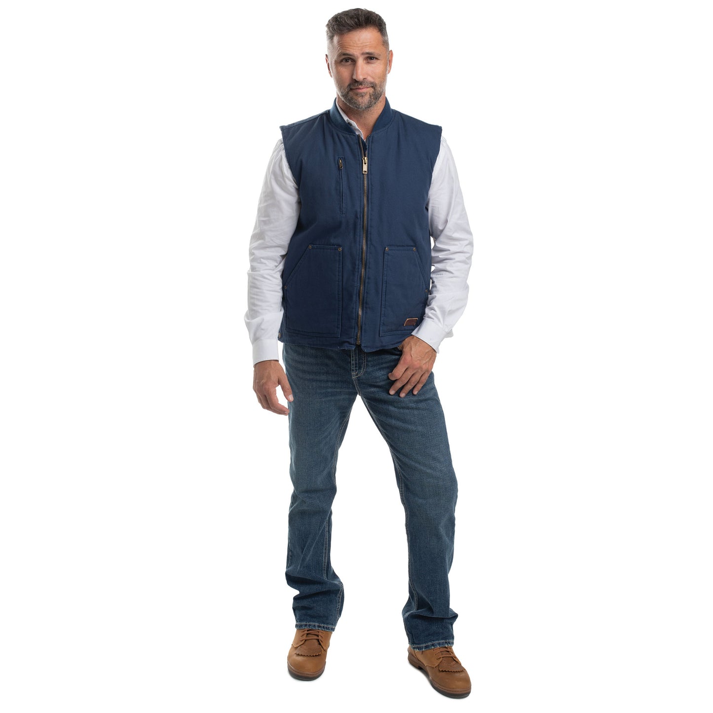 PRE ORDER - Just Country Diamantina Vest - Navy