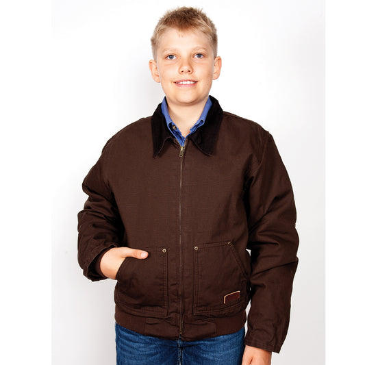 PRE ORDER - Just Country - Childrens Diamantina Jacket - Chocolate