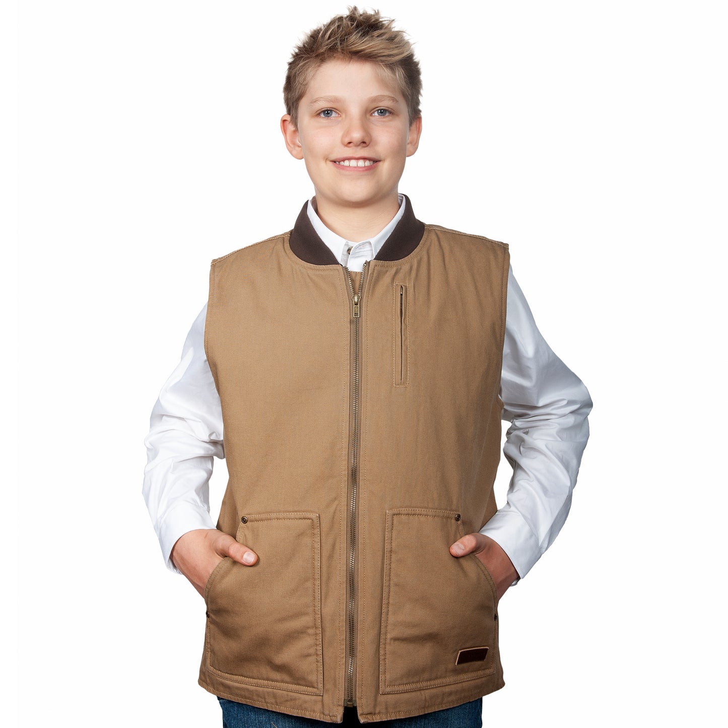 PRE ORDER - Just Country - Childrens Diamantina Vest - Khaki