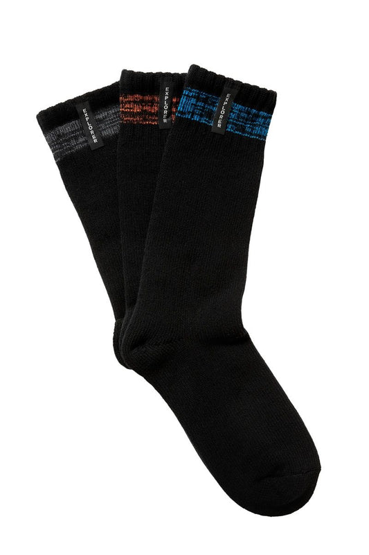 Bonds - Mens Explorer All Seasons Cotton Crew Sock - 3 Pack - Black
