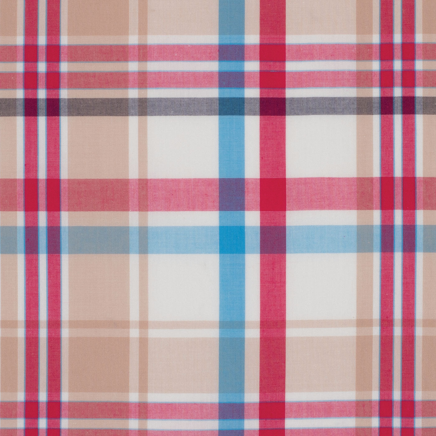 Just Country - Womens Open Front Print Work Shirt - Abbey - Pink/Blue/Tan Plaid