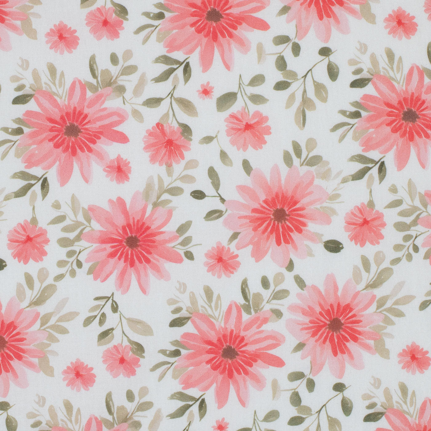 Just Country - Womens Closed Front Work Shirt - Jahna Trim - Rose/White Gerberas