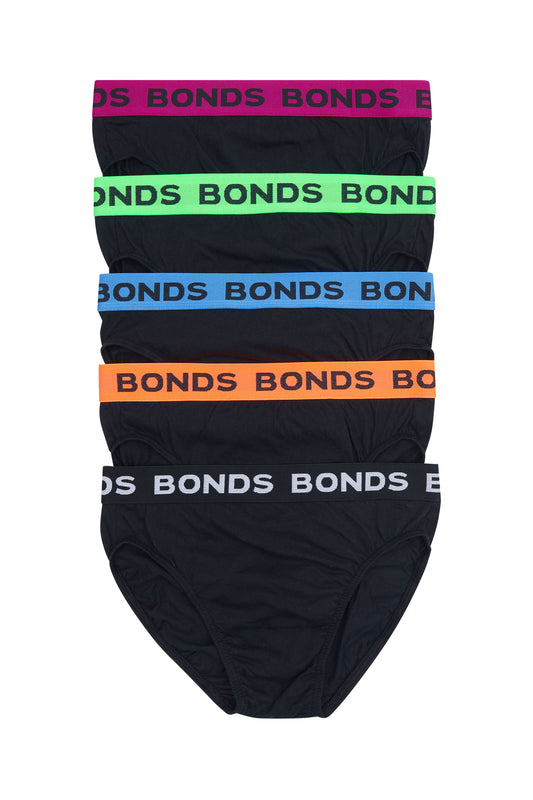 Bonds - 5 Pack Elastic Waist Brief